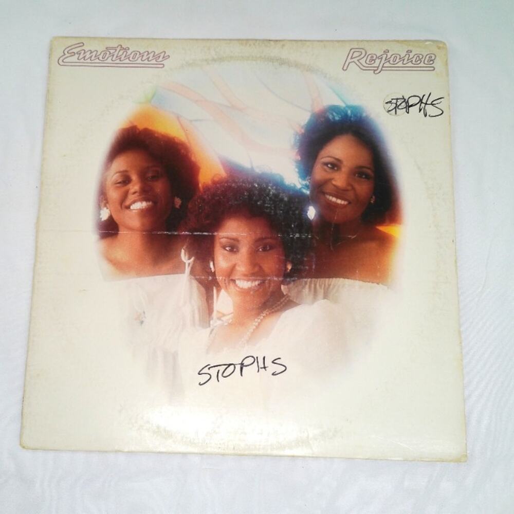 Emotions Rejoice LP Vinyl Record Columbia PC 34762 Promo R&B Soul 1977